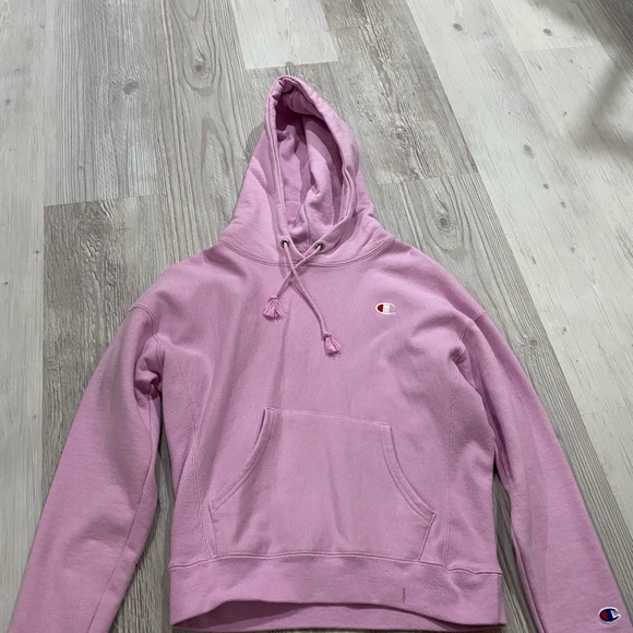 pink champion reverse weave hoodie - Picture 2 of 3